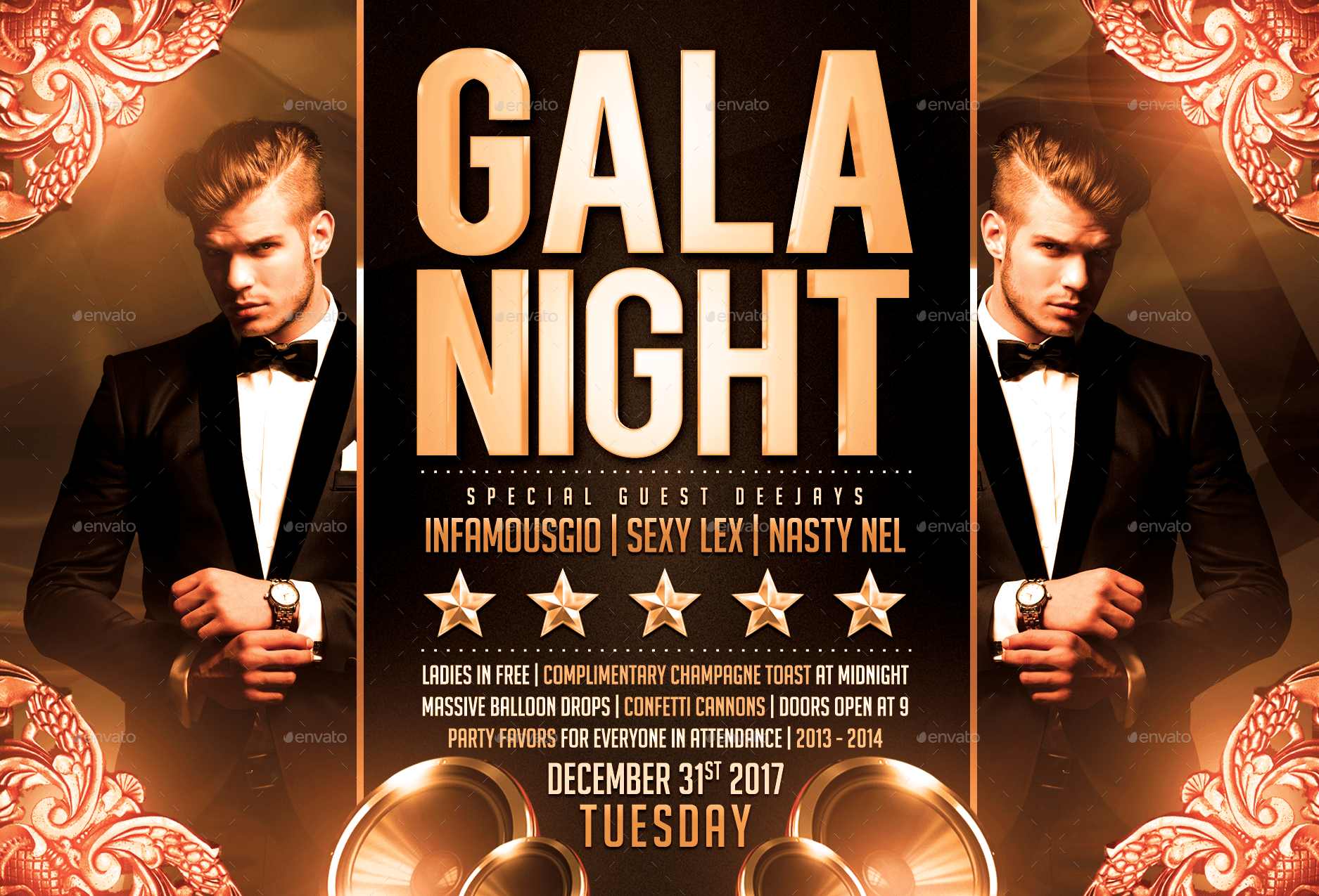 Gala Night Flyer, Print Templates GraphicRiver